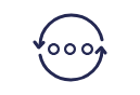 Ellipses surrounded by arrows (icon)
